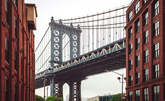 Manhattan Bridge in DUMBO